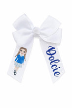Load image into Gallery viewer, Personalised School Hair Bow Clips
