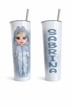 Load image into Gallery viewer, Personalised monster theme girl tumbler cup
