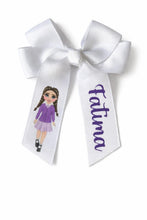 Load image into Gallery viewer, Personalised School Hair Bow Clips
