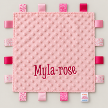 Load image into Gallery viewer, Personalised Pink Taggie
