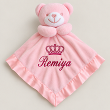 Load image into Gallery viewer, Personalised pink bear Comforter

