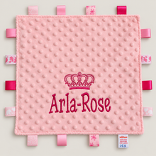 Load image into Gallery viewer, Personalised Pink Taggie
