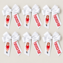 Load image into Gallery viewer, Personalised School Hair Bow Clips

