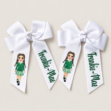 Load image into Gallery viewer, Personalised School Hair Bow Clips
