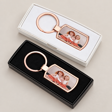 Load image into Gallery viewer, Custom Photo Keyring with Box – Perfect Gift Idea
