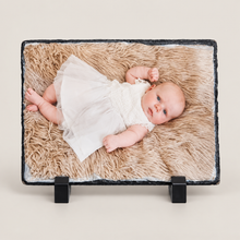 Load image into Gallery viewer, Picture personalised rectangle Slate memories gift
