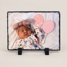 Load image into Gallery viewer, Picture personalised rectangle Slate memories gift
