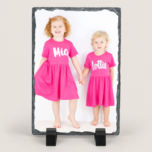 Load image into Gallery viewer, Picture personalised rectangle Slate memories gift
