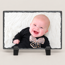 Load image into Gallery viewer, Picture personalised rectangle Slate memories gift
