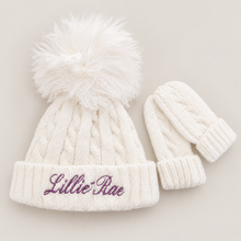 Load image into Gallery viewer, White Baby Hat
