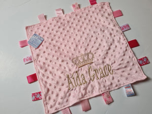 Personalised Pink Taggie