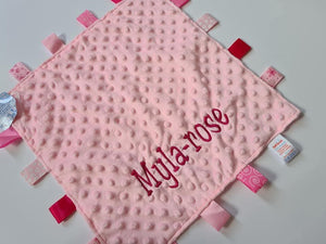 Personalised Pink Taggie