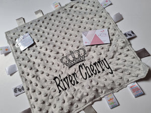 Personalised grey Taggie
