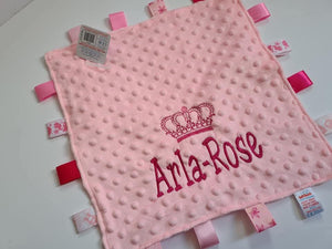 Personalised Pink Taggie