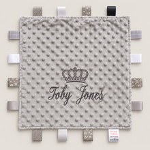 Load image into Gallery viewer, Personalised grey Taggie
