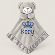 Load image into Gallery viewer, Personalised grey bear Comforter

