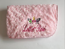 Load image into Gallery viewer, Embroidered Unicorn blanket
