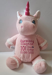 Pink Unicorn bear
