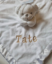Load image into Gallery viewer, Personalised white bear Comforter
