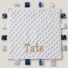Load image into Gallery viewer, Personalised white Taggie
