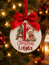Load image into Gallery viewer, Personalised First Christmas Tree Decoration
