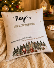 Load image into Gallery viewer, Personalised Magical Christmas Stories Cushion
