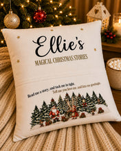 Load image into Gallery viewer, Personalised Magical Christmas Stories Cushion
