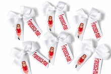 Load image into Gallery viewer, Personalised School Hair Bow Clips
