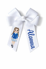 Load image into Gallery viewer, Personalised School Hair Bow Clips
