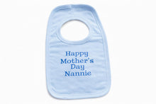 Load image into Gallery viewer, Personalised Baby Bib – Embroidered Name – Pink or Blue – Perfect Mother’s Day Gift
