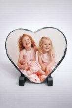 Load image into Gallery viewer, Heart Personalised Slate Photo memory gift
