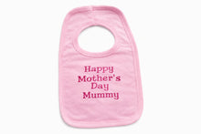 Load image into Gallery viewer, Personalised Baby Bib – Embroidered Name – Pink or Blue – Perfect Mother’s Day Gift
