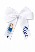 Load image into Gallery viewer, Personalised School Hair Bow Clips
