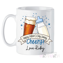 Load image into Gallery viewer, Personalised Father’s Day “Cheers Daddy” Mug
