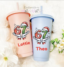 Load image into Gallery viewer, Personalised Cold Cup Tumbler – Custom Reusable Cup
