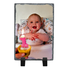 Load image into Gallery viewer, Picture personalised rectangle Slate memories gift
