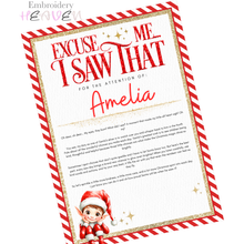 Load image into Gallery viewer, Personalised Red Elf Behaviour Warning Letter – A4 Christmas Print (Copy)

