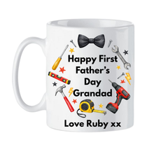 Load image into Gallery viewer, Personalised First Father’s Day DIY Mug – Custom Daddy Tool Mug Gift
