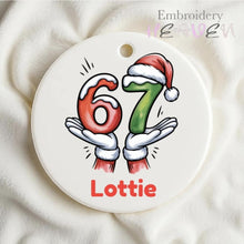 Load image into Gallery viewer, 67 Tree Decoration – Personalised Christmas Ornament
