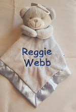 Load image into Gallery viewer, Personalised blue bear Comforter
